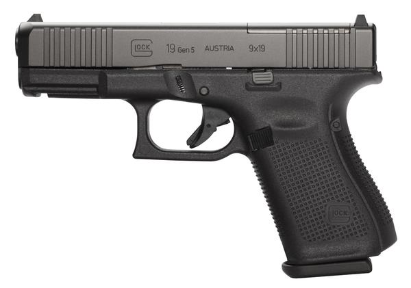 Glock PA195S203MOS G19 Gen 5 MOS FS 
9mm Luger Double 4.02