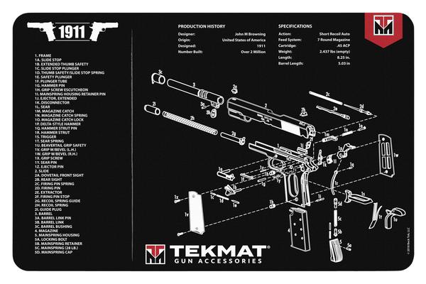 TekMat Browning Hi Power Gun Cleaning Mat