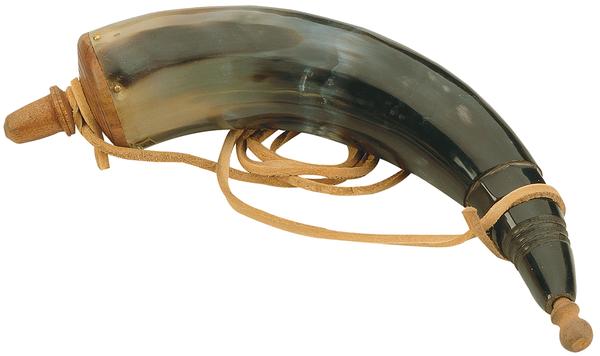 TRAD A1252 AUTHENTIC POWDER HORN W/SLING