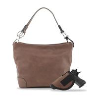 Lydia Lock And Key Hobo Shoulder Bag: BR