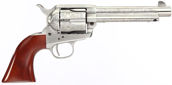 Taylors and Company  1873 Cattleman Floral Engraved 45 Colt (LC) 6 Round 5.50